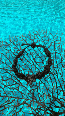 Bracciale tartarughe in ceramica colore nero.