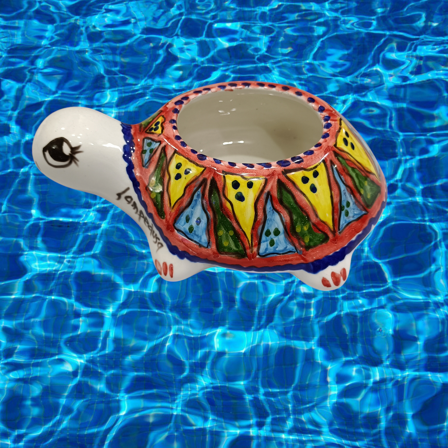 Tartaruga in ceramica vaso L. cm 18 x A. cm 12 x P. cm 6