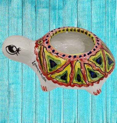 Tartaruga in ceramica vaso L. cm 18 x A. cm 12 x P. cm 6