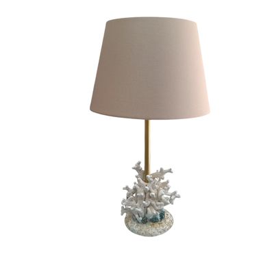 Lume corallo bianco in ceramica misure corallo  cm A.20 x B.16