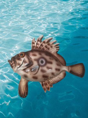 Pesce San Pietro L. cm 22 x A. cm 19