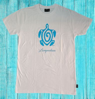 T-shirt Lampedusa adulti con tartaruga 