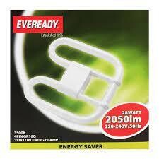 Eveready 4,2 PIN 16W/28W/38W GR10Q Light Fitting Bulb 2D D Tube