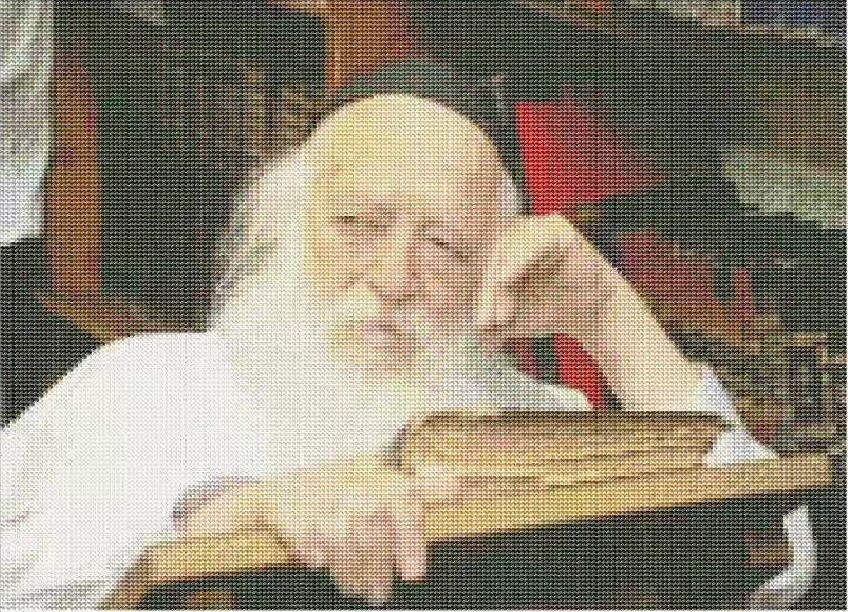 R&#39; Chaim Kanievsky Diamond Dots 16&quot; x 20&quot; (approximately)