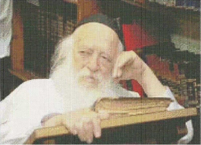 R&#39; Chaim Kanievsky Diamond Dots 16&quot; x 20&quot; (approximately)