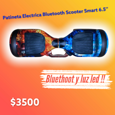 Patineta Electrica Bluetooth Scooter Smart 6.5 Patineta Electrica Bluetooth Scooter Smart 6.5