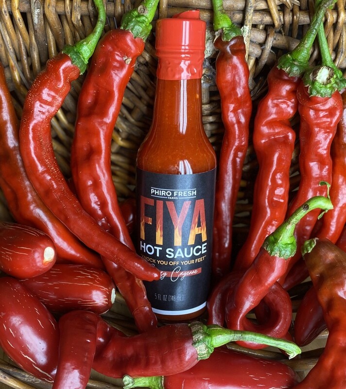 Phiro Fresh Farms: FIYA Hot Sauce: Crazy Cayenne