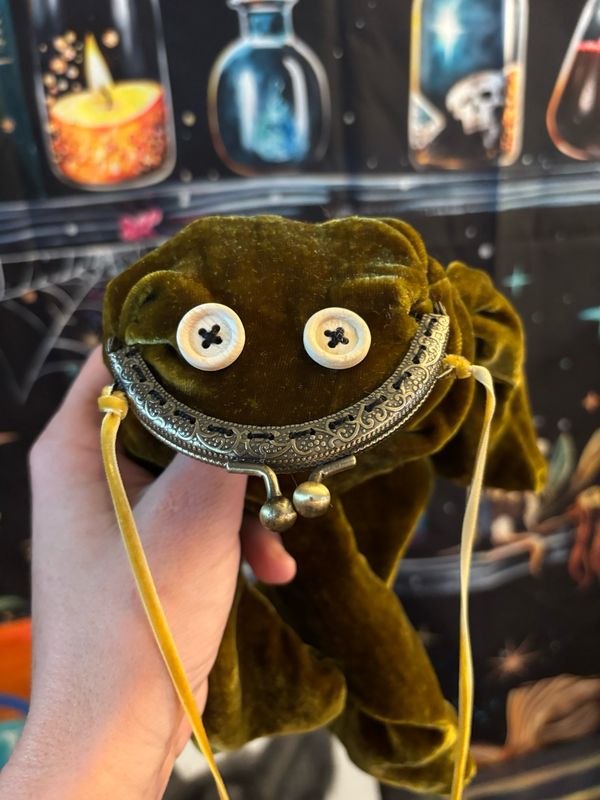 Pre-Order $40 Deposit, Antique Gold Velvet, Frog Coin, Purses- $80 Total Price Plus Shipping When Order Comes Available