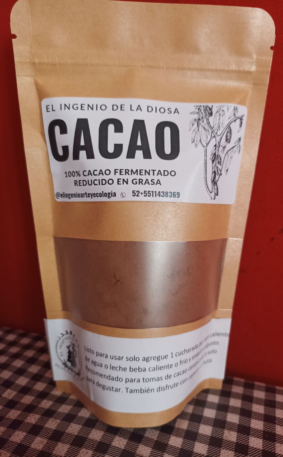 COCOA NATURAL 100% CACAO FERMENTADO