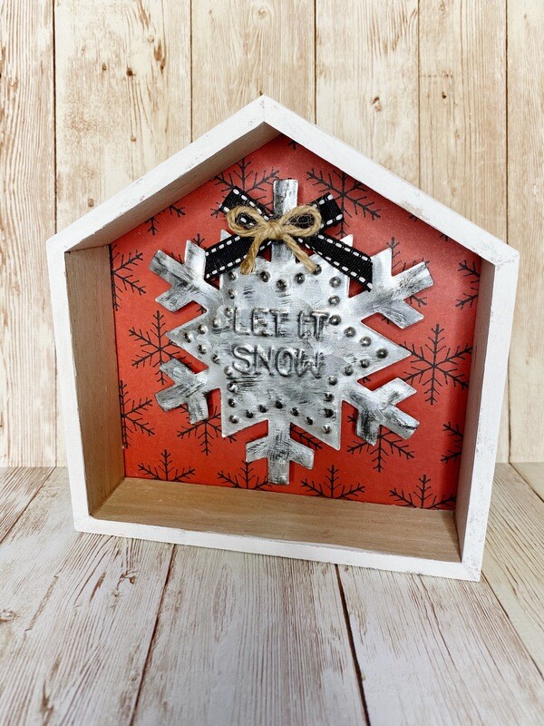 Let It Snow Shelf Decor