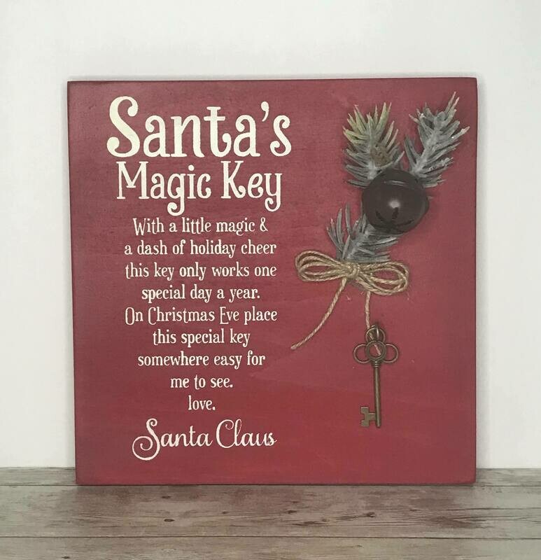 Santa&#39;s Magic Key Sign
