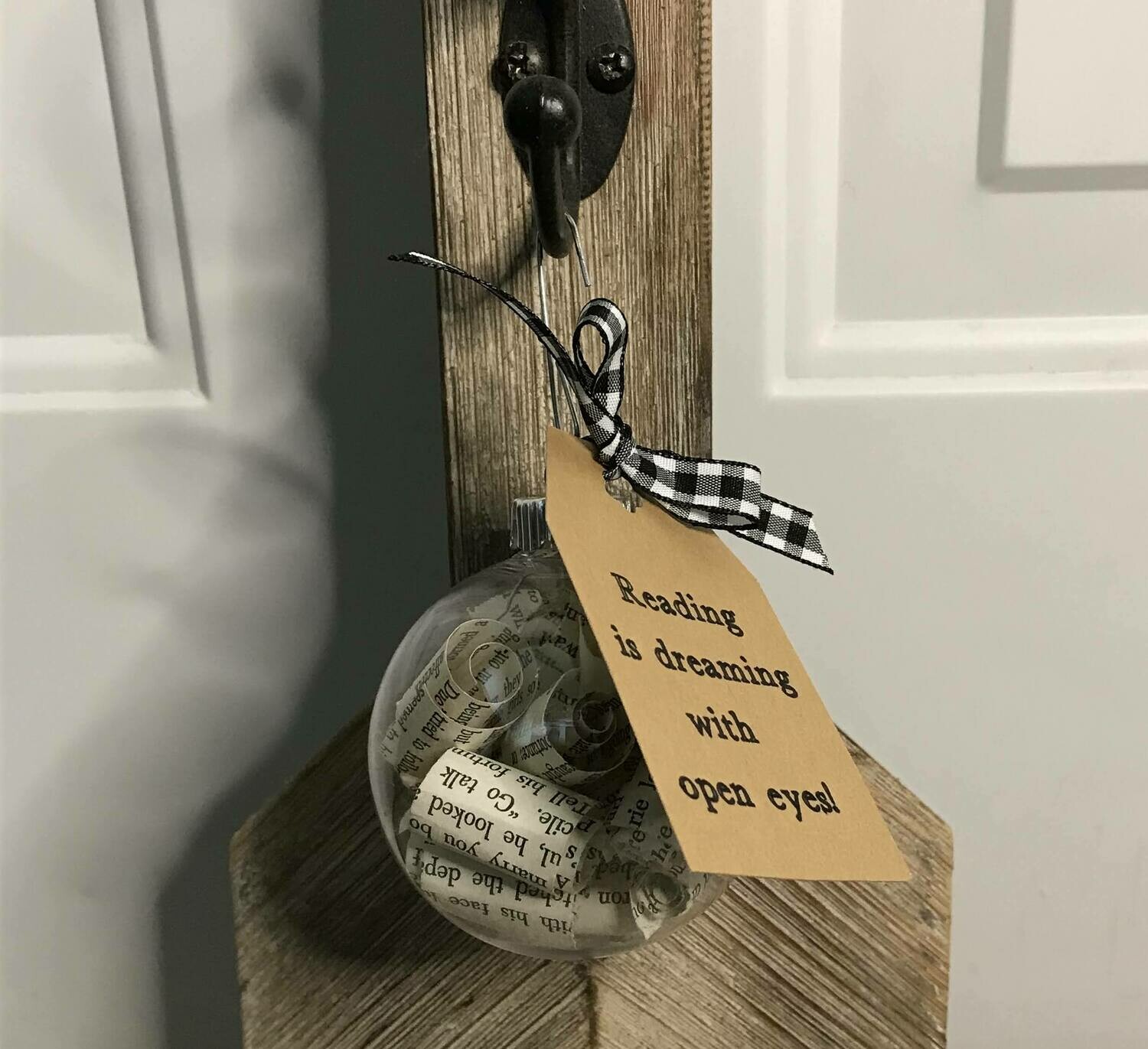 Vintage Book Page Ornament