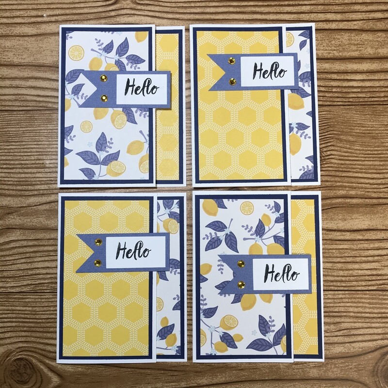 Lemon Hello Card Set