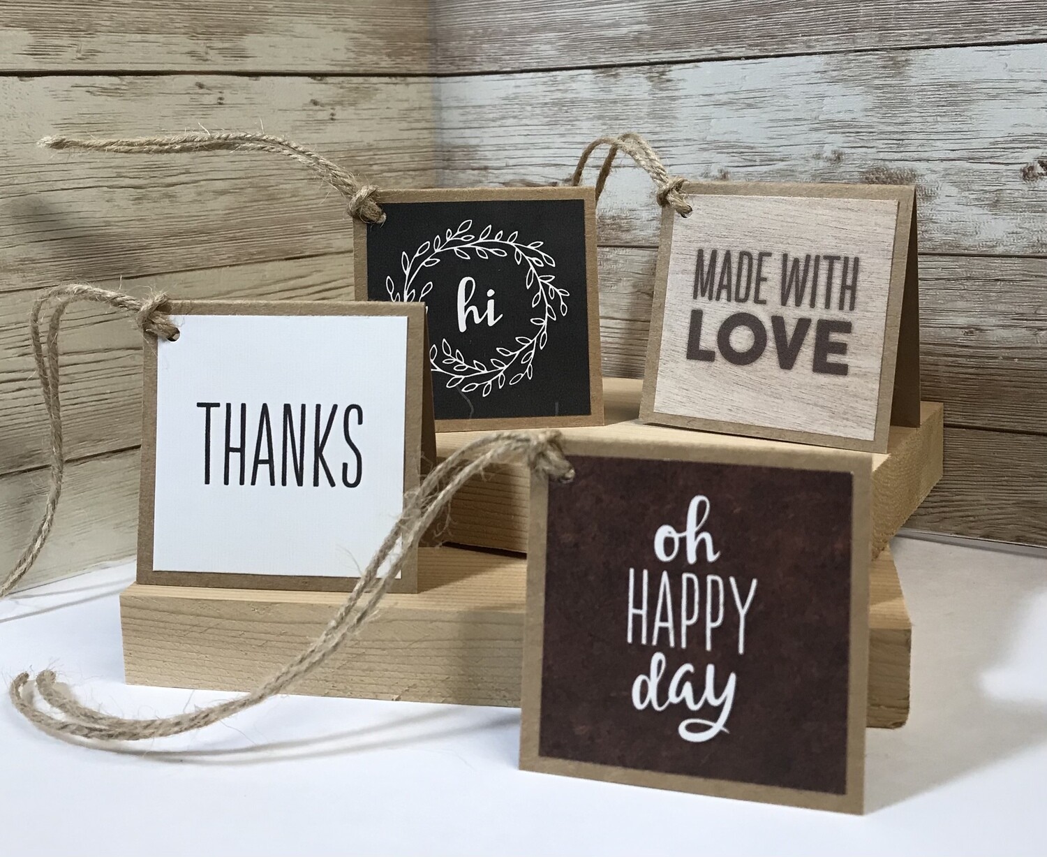 Rustic Square Gift Tags