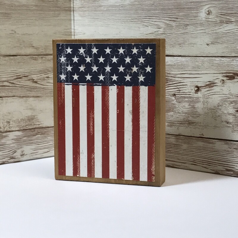 Patriotic Flag Block