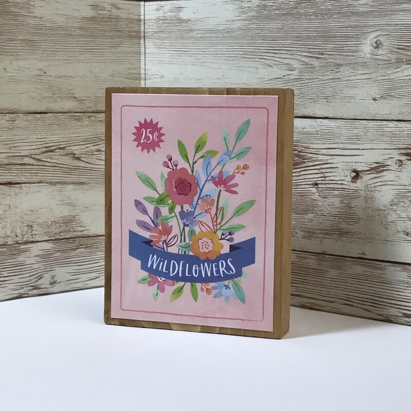 Wildflowers Pink Block
