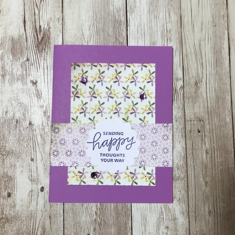 Purple Happy Thoughts Card