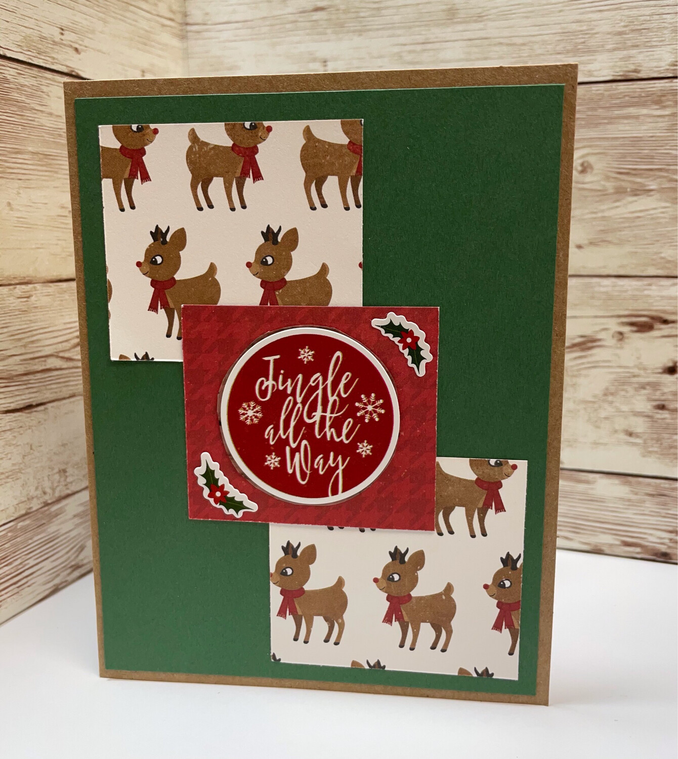Jingle All The Way Reindeer Card