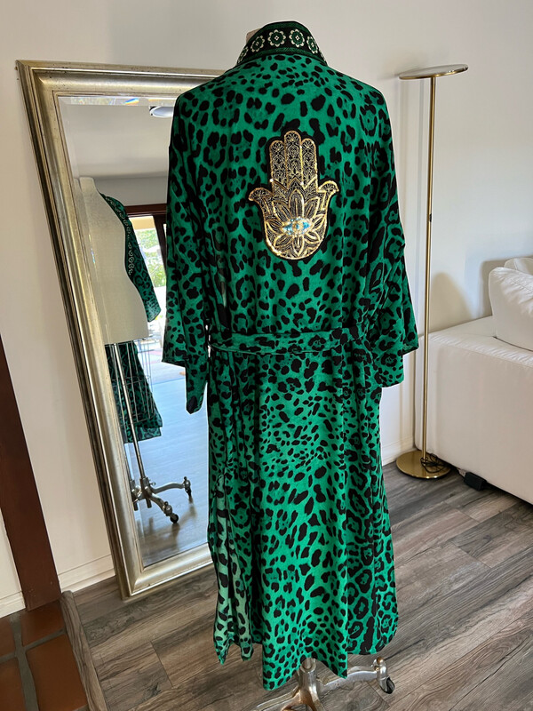 Silk Green Leopard