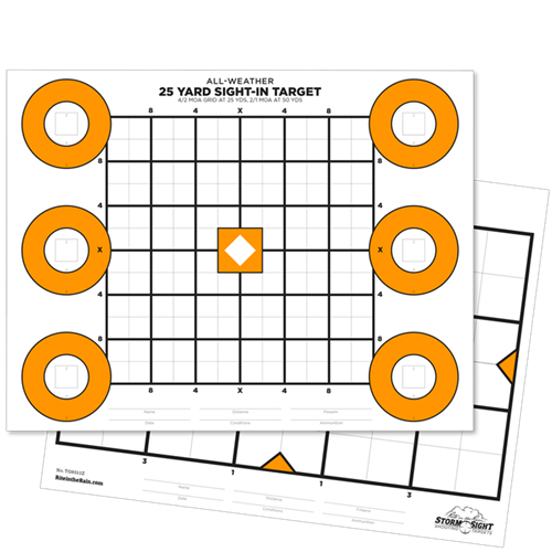RiteRain 8.5x11 Zeroing Target