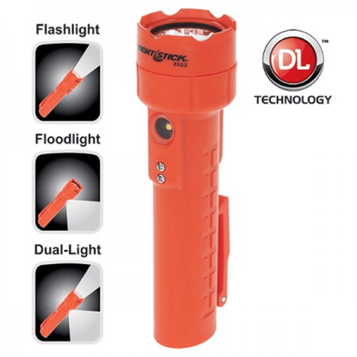Rechargeable Dual-Light Flashlight w/Dual Magnets