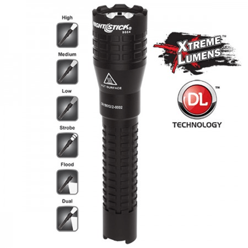 Tactical Dual-Light Flashlight â€“ USB Rechargeable