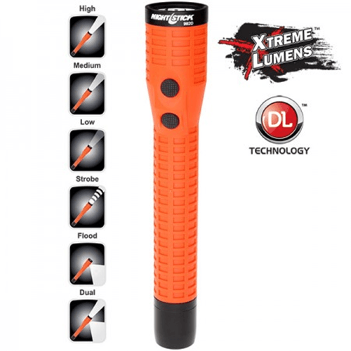 Polymer Duty/Personal-Size Dual-Light Flashlight w/Magnet - Rechargeable (light & battery only)
