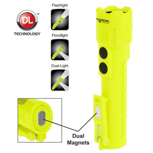 Intrinsically Safe Permissible Dual-Light Flashlight