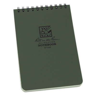 RiteRain 4x6 Green Notebook