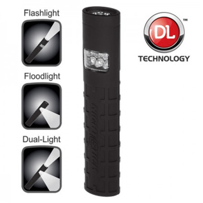 Dual-Switch Dual-Light Flashlight - 2 AAA