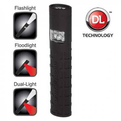 Dual-Switch Dual-Light Flashlight - 2 AAA