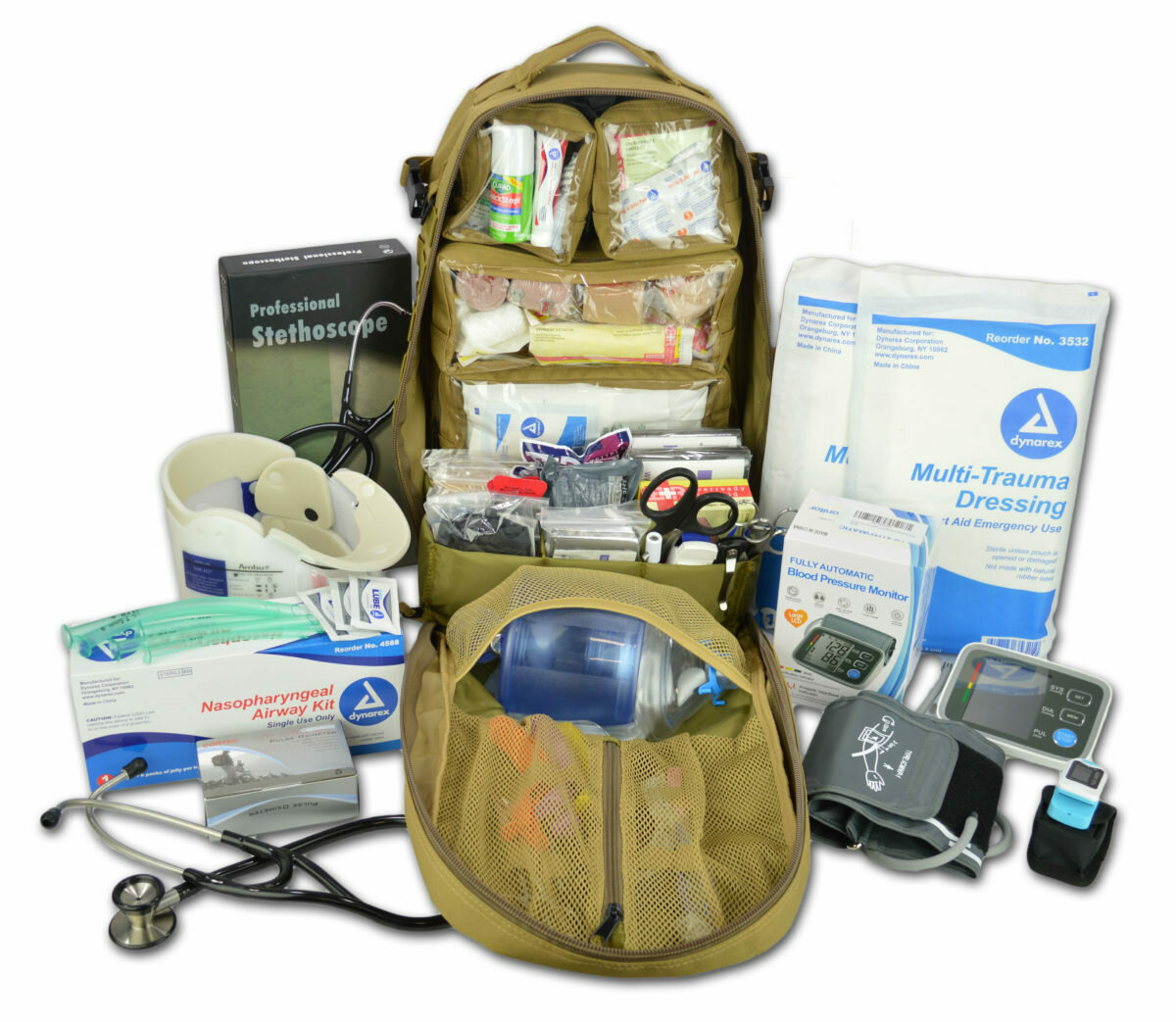 Tactical Modular MOLLE Backpack w/ Premium Fill Kit—DESERT TAN
