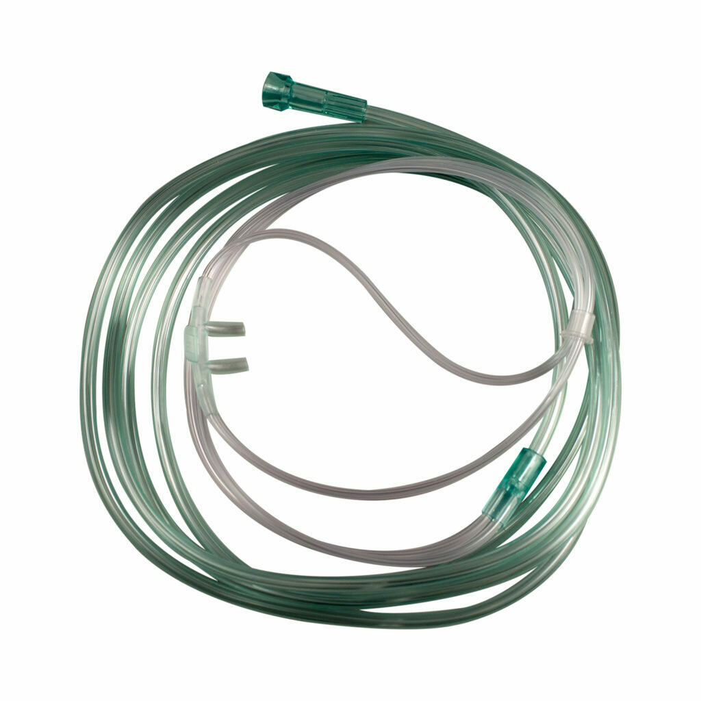 Nasal Cannula, Straight, 7ft Tubing, Adult