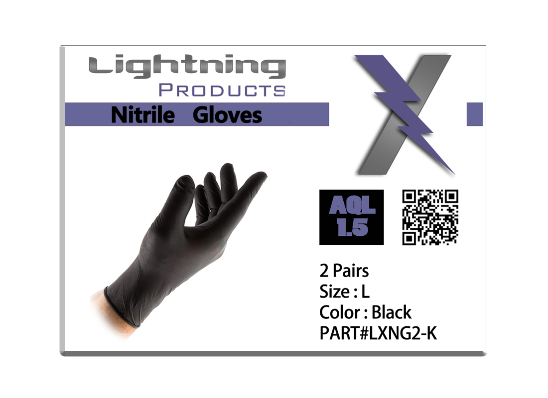 Black Nitrile Gloves