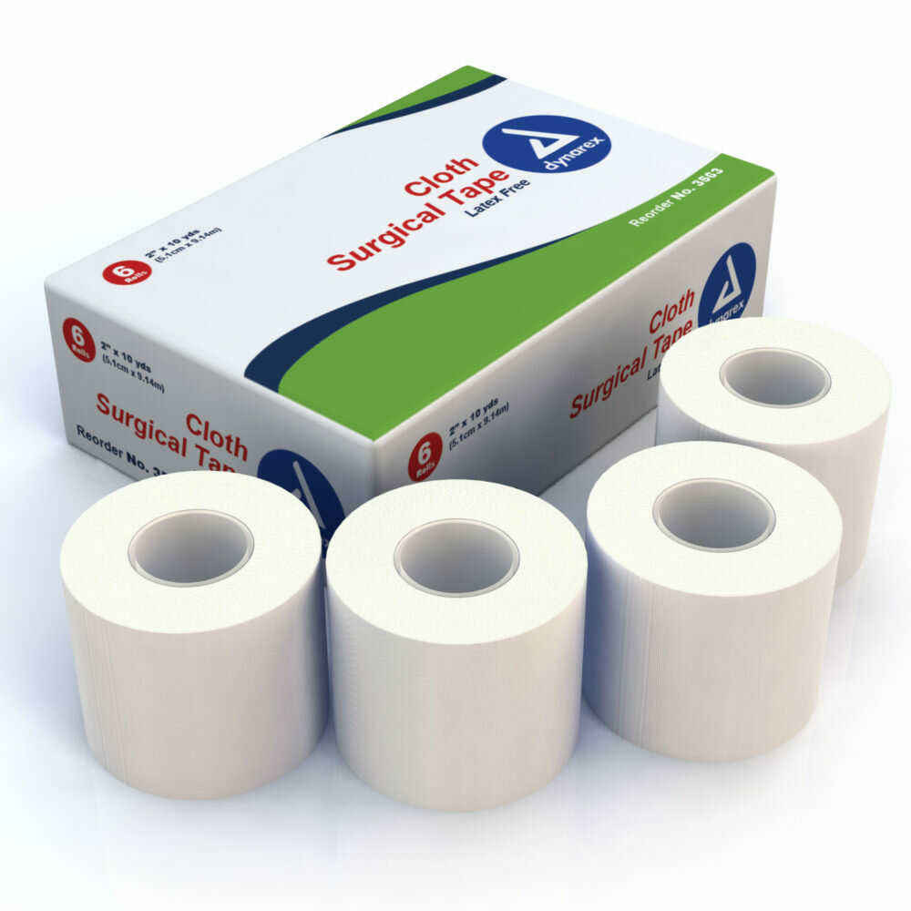 Cloth Medical Tape, 2" Roll, Box of 6