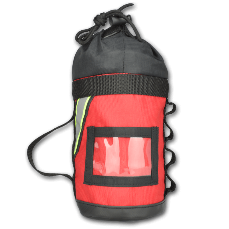 Deluxe Personal Rope Bag w/ Handle, Webbing Loops, Reflective Trim, Reinforced Bottom + Drawstring Closure (Holds 40 Feet 8mm Rope)