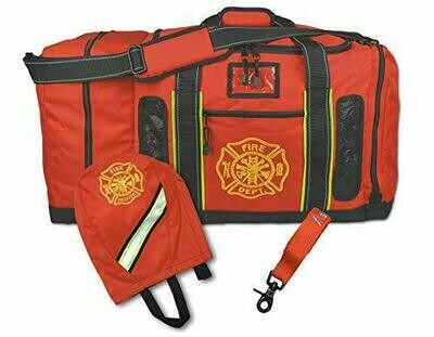 Turnout Gear Bag Package - Includes LXFB45 Quad Vent Step-In Bag, LXFB40 SCBA Mask Bag, LXFGS Glove Strap