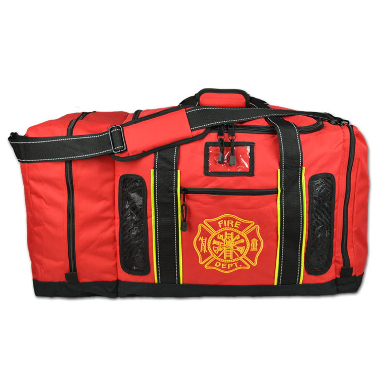 Quad-Vent Turnout Gear Bag—Top Load w/ Helmet Compartment, Personal Pocket & Four Reinforced Mesh Vents