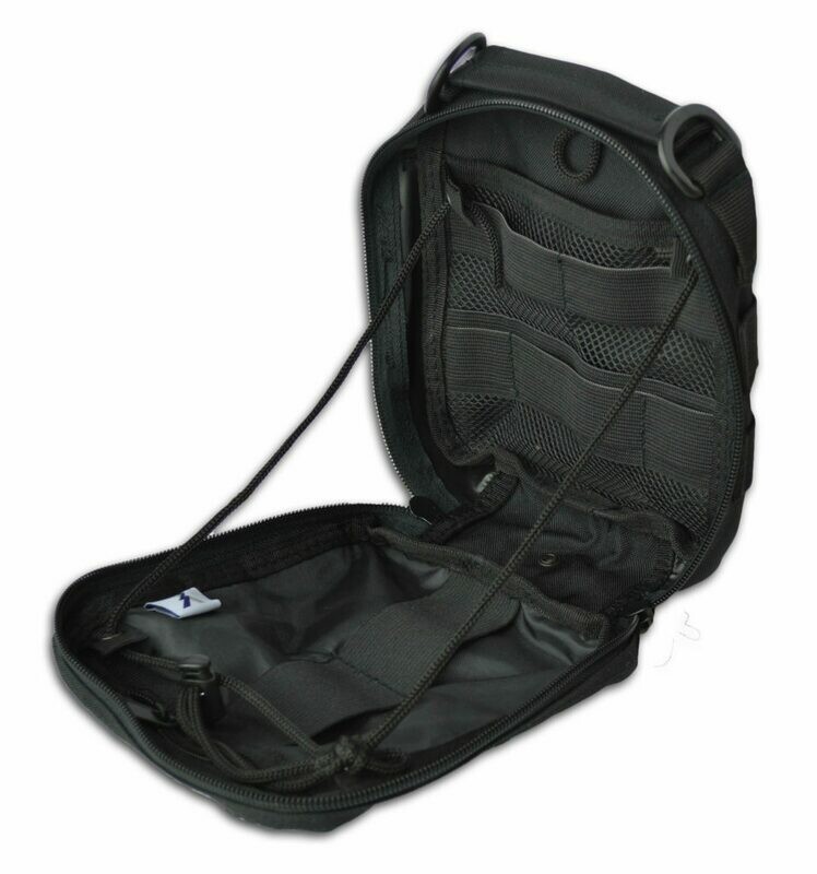 Deluxe IFAK Accessory Pouch w/ Outer MOLLE Loops, Interior Elastic Loops & Velcro Name Plate + Draw String