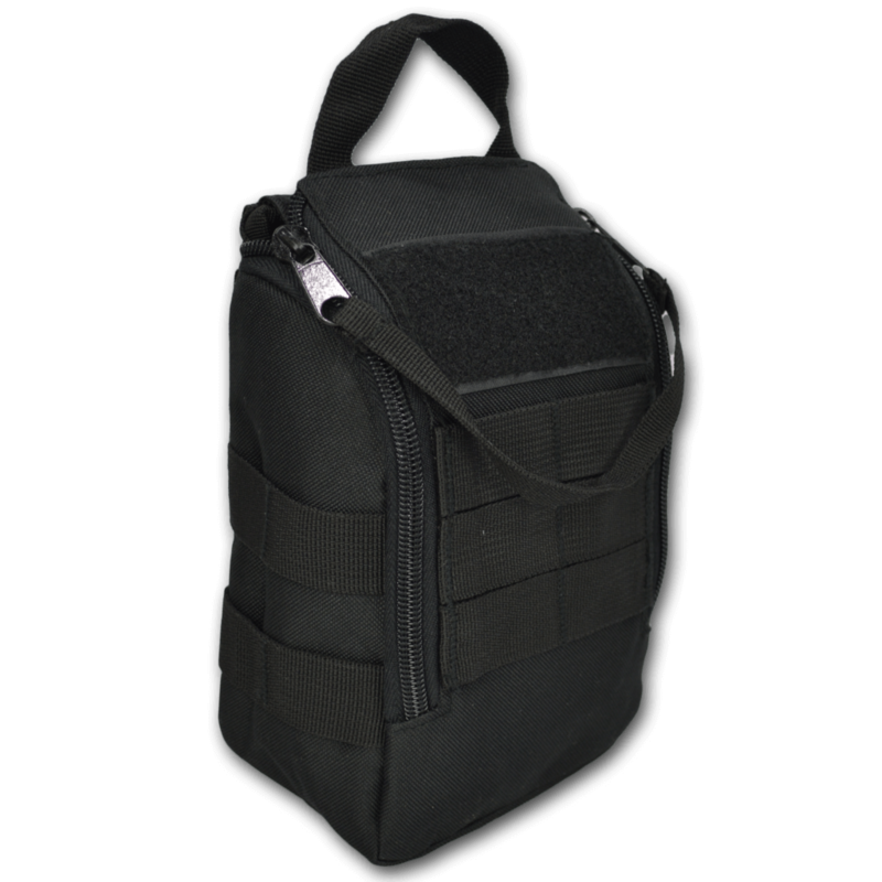 Deluxe IFAK Tactical Medical Pouch w/ Rip Down Quick Access Flap, Elastic Cording & Molle Loops