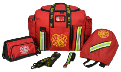 FB20 Premium Padded Turnout Bag, FB15 Multi-Purpose Bag, FB30 Deluxe SCBA Mask Bag & FGSHD Heavy Duty Glove Strap