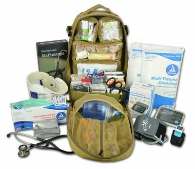Tactical Modular MOLLE Backpack w/ Premium Fill Kit—DESERT TAN