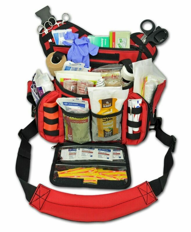 Med Sling Shoulder Bag w/ Basic Fill Kit - RED