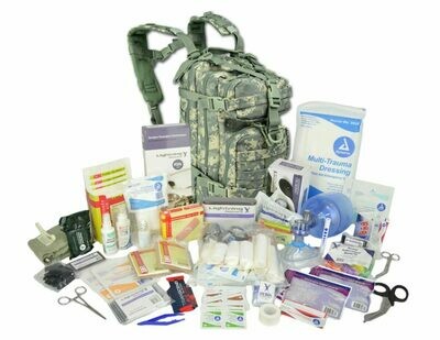 Small Tactical Assault Backpack w/ Trauma & Bleeding Medic Fill Kit—ACU DIGITAL CAMO
