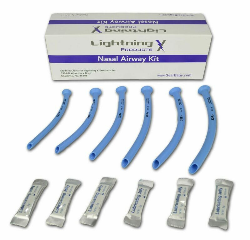 Nasopharyngeal Airway Kit, Sterile, 6 Sizes; 22-32FR w/ Lube