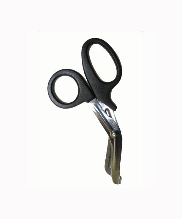 Trauma Shears, 7.5" Stainless Steel, Black Handle