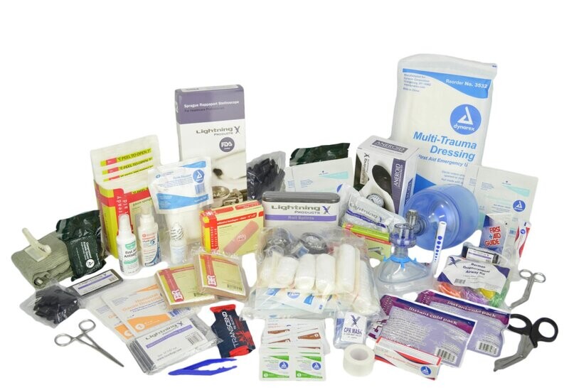 Trauma and Bleeding Medic Fill Kit w/ Hemostatic Gauze & Israeli Bandage