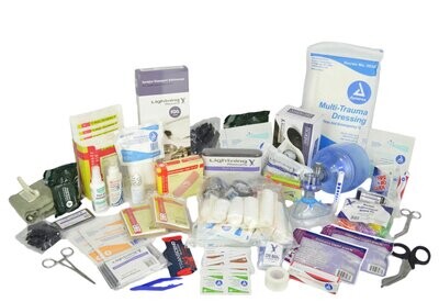 Trauma and Bleeding Medic Fill Kit w/ Hemostatic Gauze & Israeli Bandage