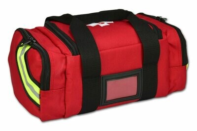 Value Edition Compact First Responder Trauma Bag w/ Dividers, Zippered Opening & Reflective Trim