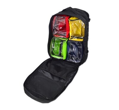 Premium Tactical Modular Medical Backpack w/ Molle, Dividers, Loops, Pouches, Removable Velcro Pouches & Hydration Port